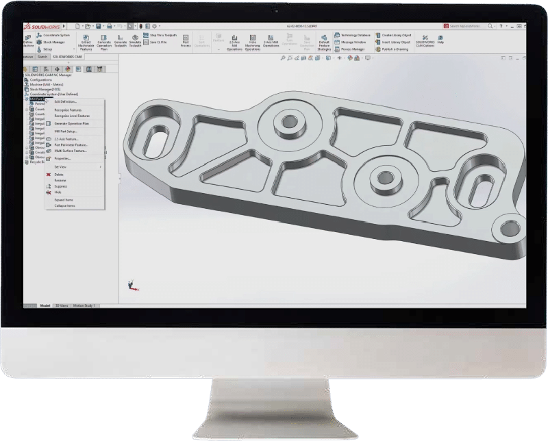 SolidWorks CAM powered by CAMWORKS Nuovamacut 1