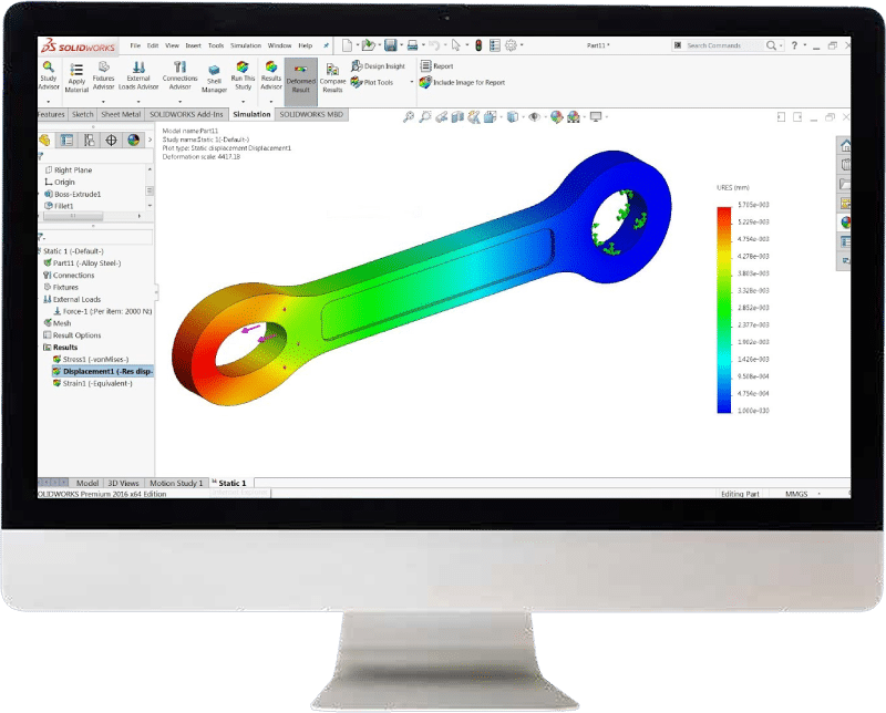 SolidWorks Simulation Software Nuovamacut