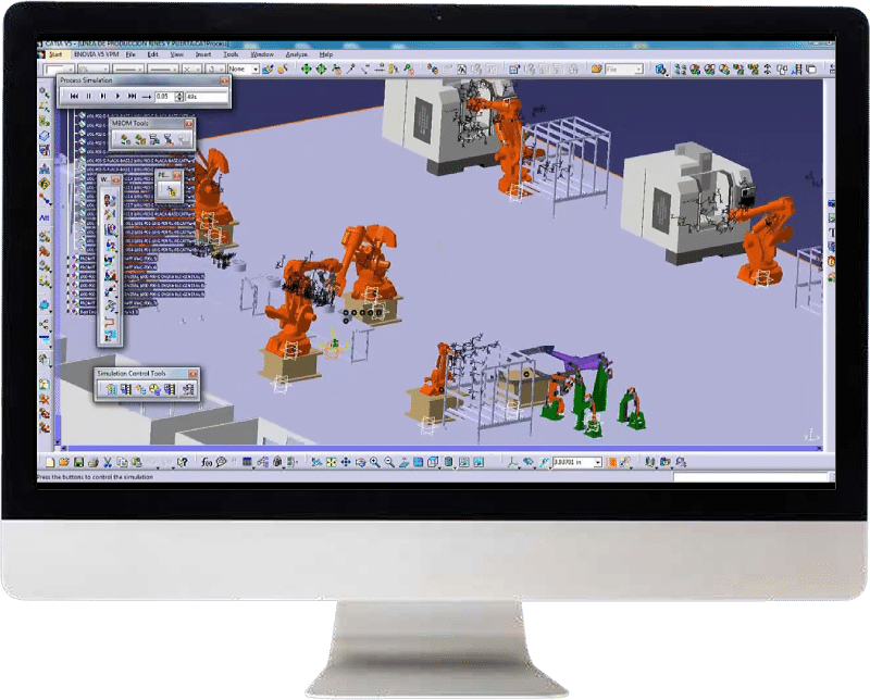 DELMIA schermo prodotto Nuovamacut