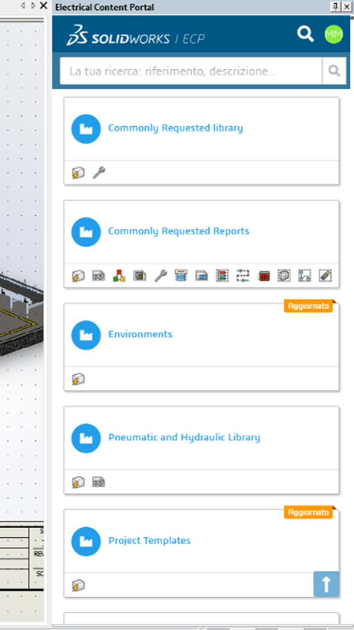 esempio di Integrazione dell Electrical Content Portal