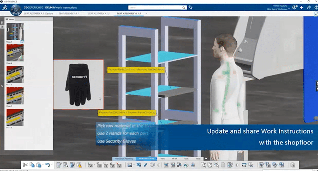 Preparazione delle Work Instructions DELMIA