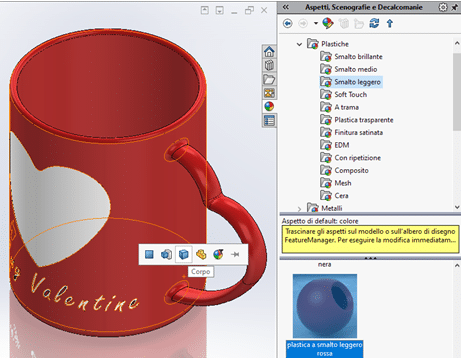Applicazione dei colori san valentino solidworks blog Nuovamacut