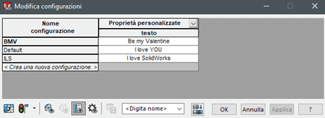 Modifica scritta ed aggiunta varianti con scritte diverse san valentino solidworks blog Nuovamacut