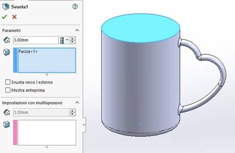 Svuotamento a spessore e raccordo del bordo della tazza san valentino solidworks blog Nuovamacut