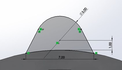 Realizzare un pendaglio ornamentale in stile Star Wars con SolidWorks Realizzazione del supporto per lanello 1