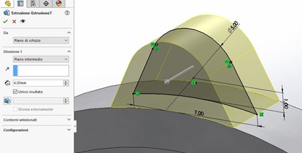 Realizzare un pendaglio ornamentale in stile Star Wars con SolidWorks Realizzazione del supporto per lanello 2