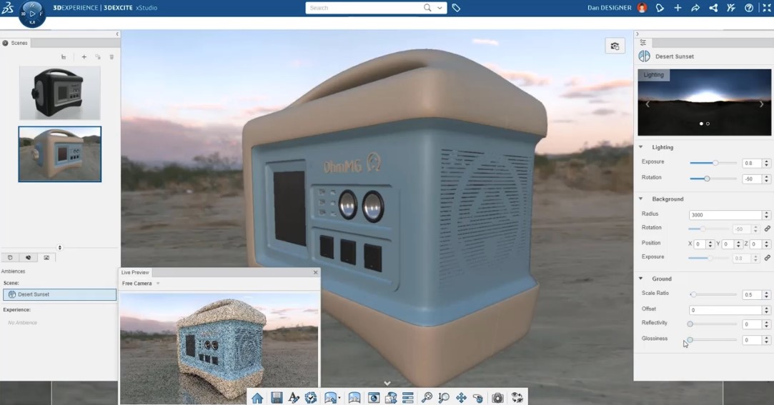 3D Render SoliWorks Cloud
