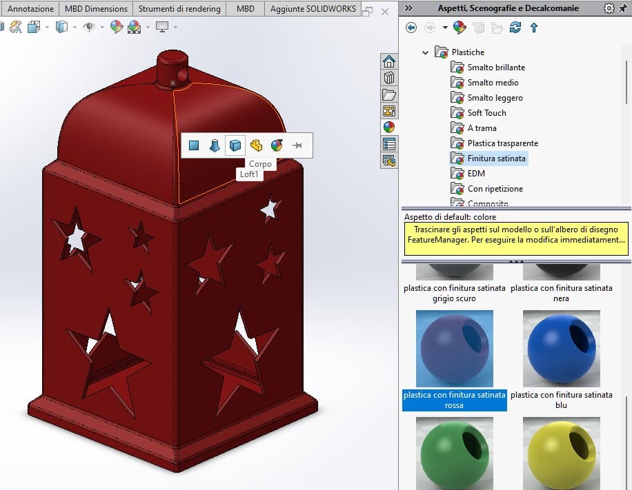 Come realizzare una Lanterna di Natale con SolidWorks in 6 semplici passaggi 14