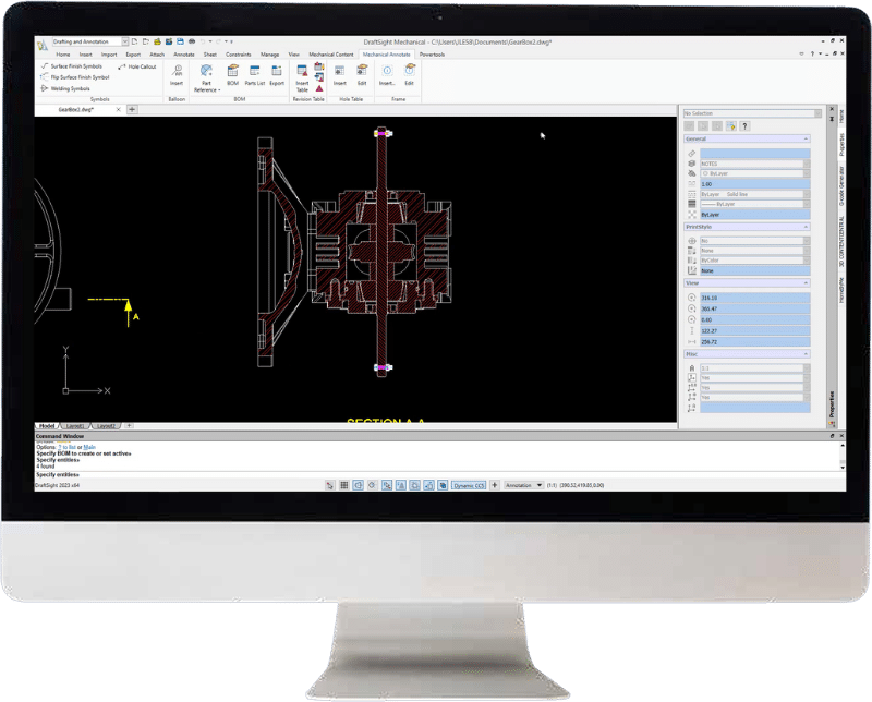 Schermo Draftsigth Mechanical TS Nuovamacut